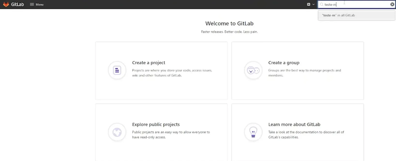 Gitlab painel