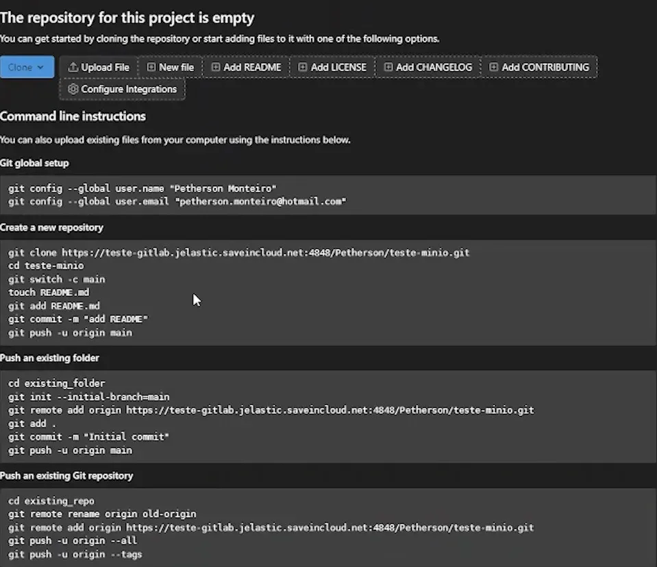 repositório do Teste-Minio