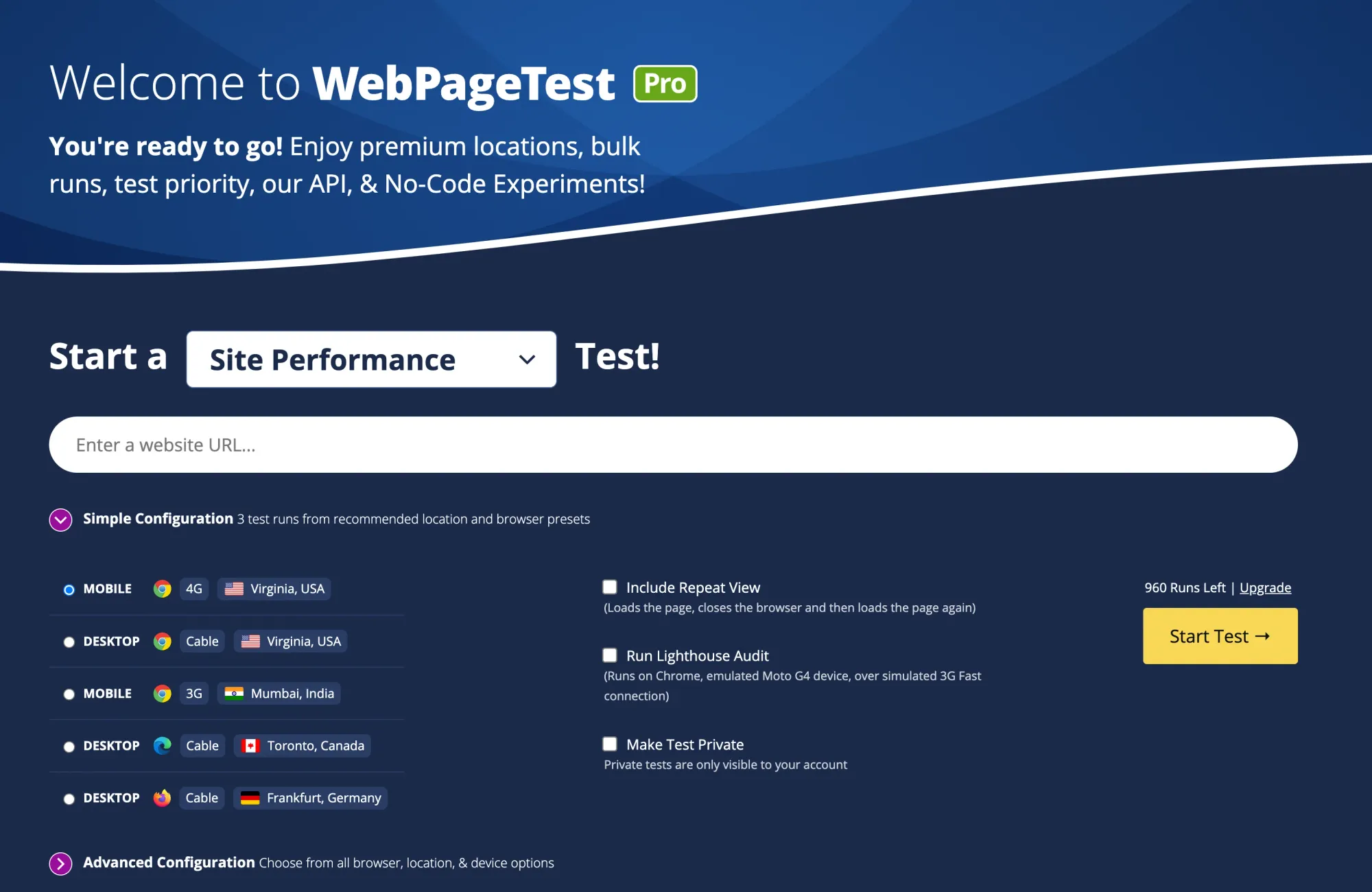 WebPageTest