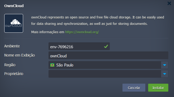 Disco virtual OwnCloud